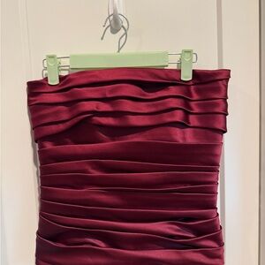 Ralph Lauren Deep Red Strapless Dress